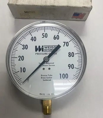 New | in-Stock WEISS INSTRUMENTS 4CTS Universal Pressure Meters Ohio US | Surplus Asset Holdings #1234856