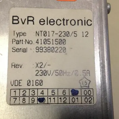 USED BVR ELECTRONIC NT017-230/5 12