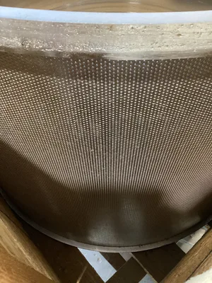 AFT P26883-1-001 1.6 mm Pressure Screen Basket Stainless Steel Pulp Screener
