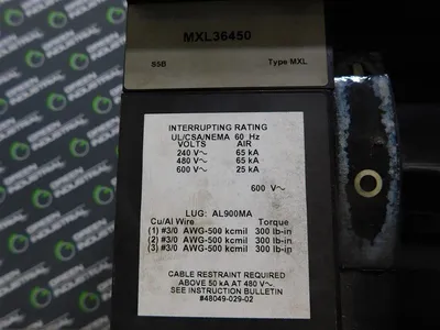 USED SQUARE D MXL36450