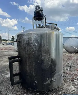 Tank, 700 Gallon, DCI, 304 Stainless Steel, Agitated, Processor #5762891