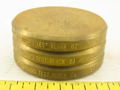 Wilson Rockwell 03 Standard Test Block HRB Lot of 3