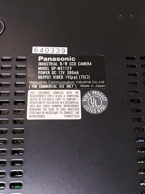 PANASONIC GP-MS112V POWER SUPPLY B/W CCD PEC CAMERA ASSEMBLY PCB 45269201-A