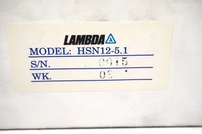 NEW LAMBDA HSN-12-5.1 POWER SUPPLY HSN1251
