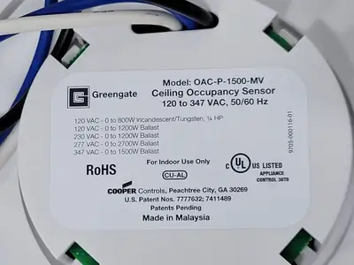 NEW GREENGATE OAC-P-1500-MV