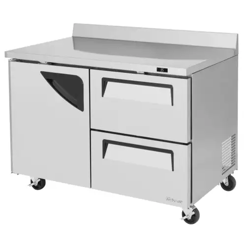 Turbo Air TWR-48SD-D2-N 48 1/4" Worktop Refrigerator w/ (2) Sections, 115v