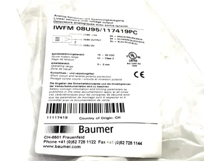USED BAUMER IWFM 08U95, 117419, 11117419