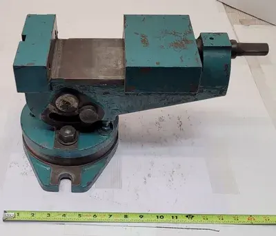 6" VISE ON SWIVEL BASE - 6" WIDE JAWS - APPROX. 16" OVERALL LENGTH