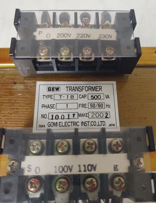 USED GOMI ELECTRIC T-1B 500VA