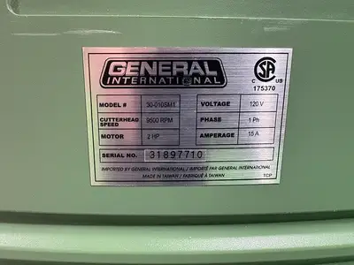 Used GENERAL INTERNATIONAL _UNKNOWN_ Woodworking Planers Pennsylvania US | Highland Automation #1298420