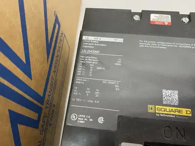USED SCHNEIDER ELECTRIC SQUARE D CIRCUIT BREAKER 2-POLE 400A