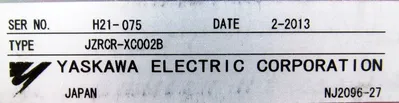 NEW YASKAWA JZRCR-XCO02B SERVO CONTROLLER JZRCRXCO02B