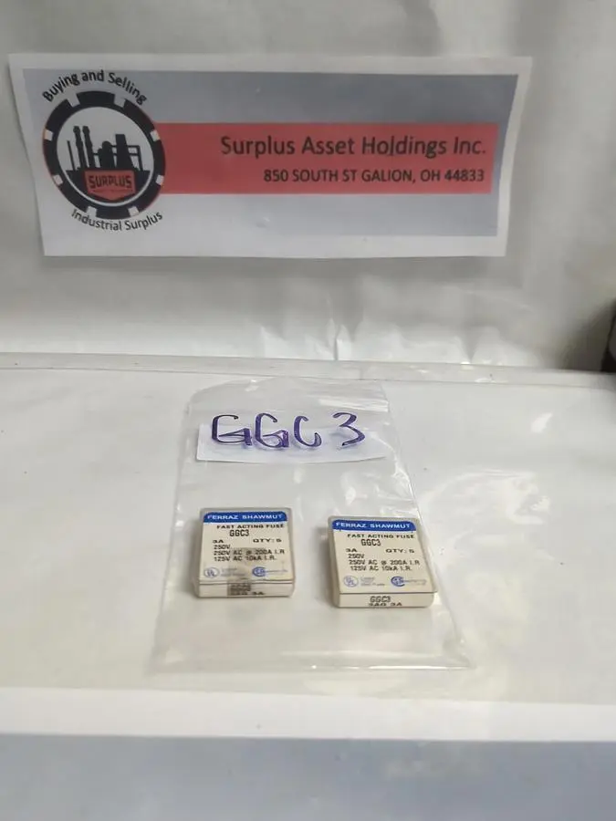 New | in-Stock FERRAZ SHAWMUT GGC-3 Miscellaneous Equipment (Electrical & Power) | Surplus Asset Holdings #1191668