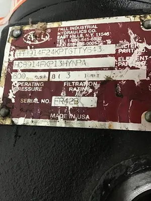 USED PALL INDUSTRIAL HH8914F24KPTGTTY643