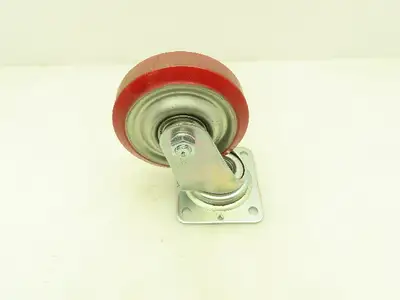 J-130 Caster Wheel 130x36 Polyurethane Non-Locking Swivel Lot of 4