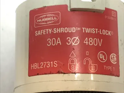 Used Hubbell Locking Connector 30A 125/250V Bus Bars & Plugs Michigan US | Maverick Industrial Sales #1402117