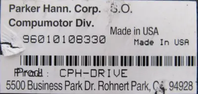 USED PARKER CPH-DRIVE SERVO DRIVE CP3350 CPHDRIVE