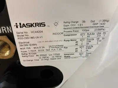 New | in-Stock HASKRIS R033-230V-IMS-IJK-V1 HVAC Parts and Equipment | Surplus Asset Holdings #1202366