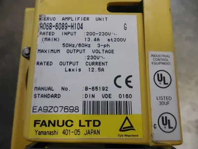 Fanuc A06B-6089-H104 Alpha Series Servo Amplifier Unit Used