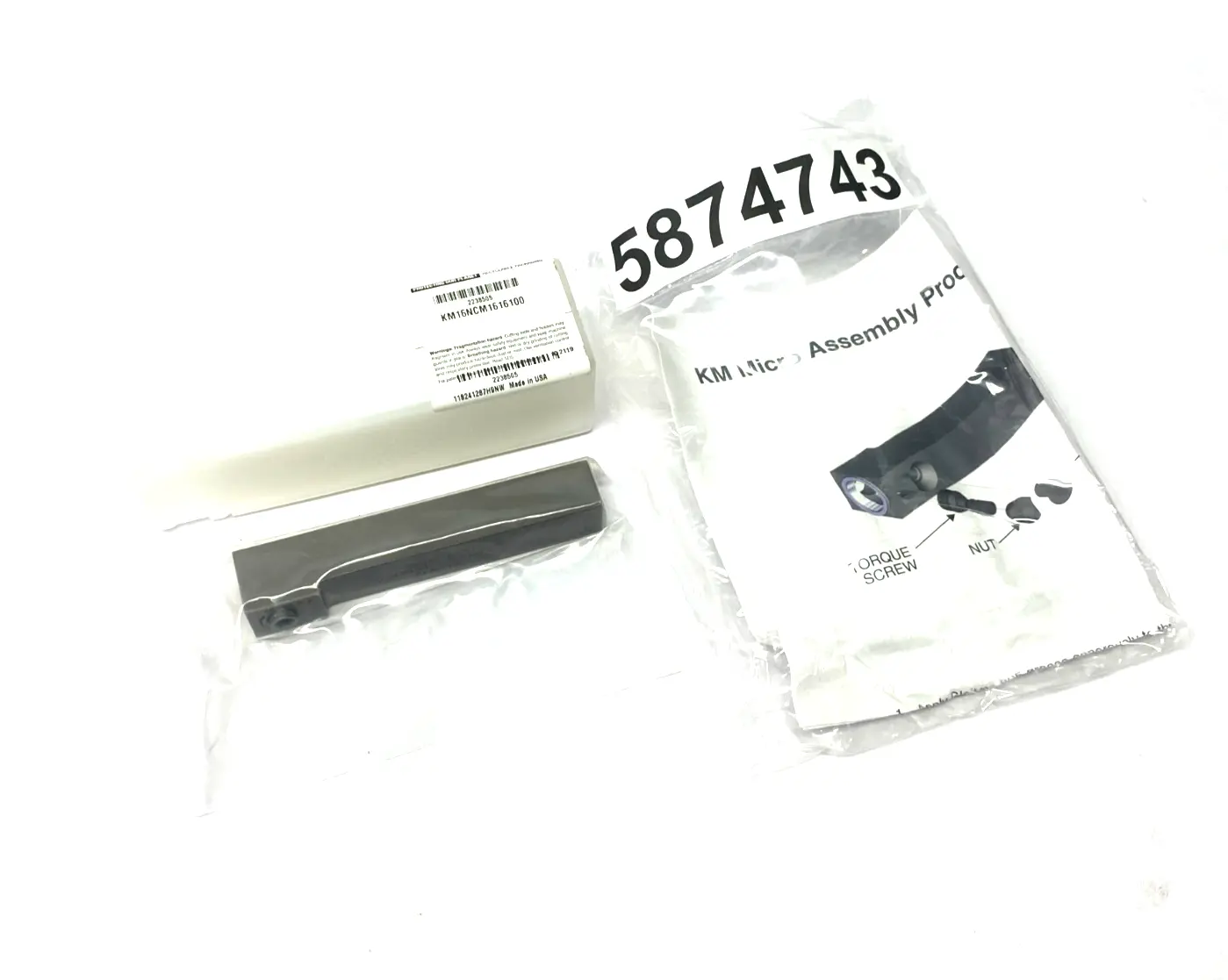 NEW KENNAMETAL KM MICRO™ CLAMPING UNIT NCM SQUARE SHANK KM16NCM1616100
