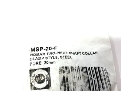 NEW RULAND TWO-PIECE SHAFT COLLAR BLACK OXIDE 20MM