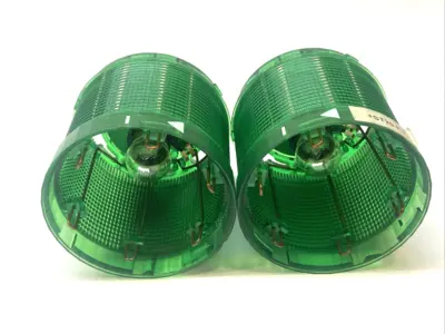 Used Siemens Green Signal Stack Light 230V 7W LOT OF 2 Light Source Equipment Michigan US | Maverick Industrial Sales #1396080