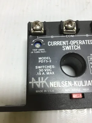 Neilsen Kuljian (NK) PD75-1 Current Operated Switch 30VDC 15A Max (Lot of 3)