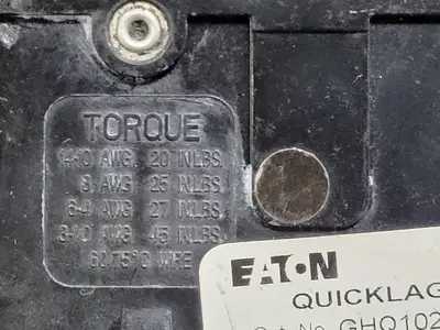 Used EATON GHQ120 Switchgears British Columbia CA | Lenmark #241222