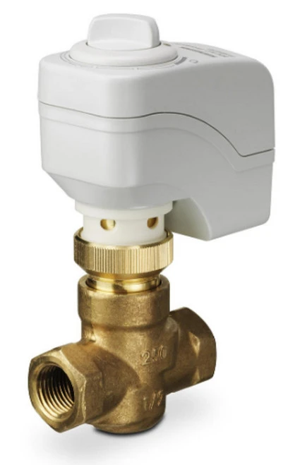 Siemens 254-01123 2-Way 1/2" Zone Control Valve, Cv 2.5, Normally Open, F x F [New]