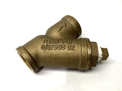 USED TITAN Y STRAINER CAST BRONZE 3/4"