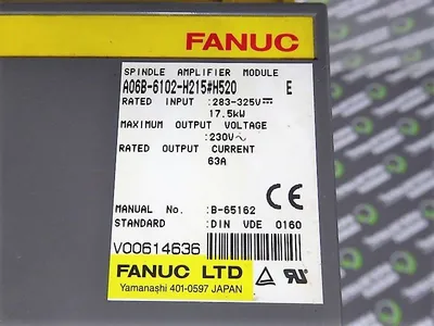 Fanuc A06B-6102-H215#H520 Spindle Amplifier Module Used