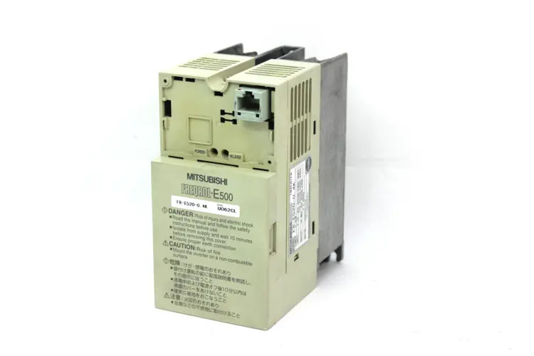 Used MITSUBISHI ELECTRIC FR-E520-0.4K AC Drive Control Module | Industrial Parts R Us Inc. #366162
