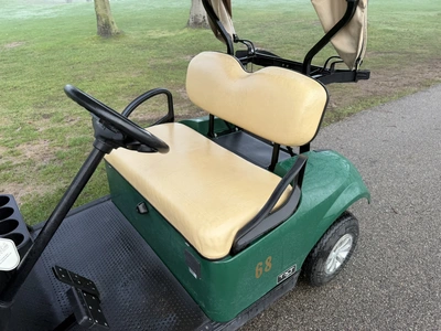 (1) 2019 E-Z-Go EFI golf cart with a Kawasaki gas engine, model 657061G01, includes canopy, fold-dow...