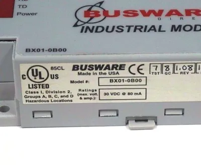 USED BUSWARE DIRECT BX01-0B00 INDUSTRIAL MODEM BX010B00