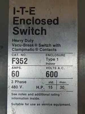 USED SIEMENS F352
