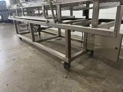 114"L Three-Section Wire Conveyor