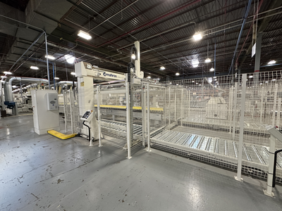 Stefani Evolution SSB Double-Sided Edgebander w/ Mahros Automatic Vacuum Loading & Unloading