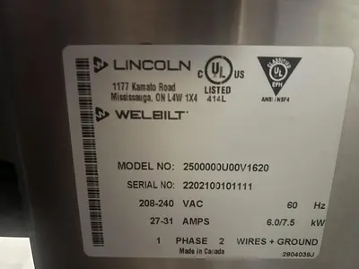 Used LINCOLN 2500000U00V1620 Conveyor Ovens Florida US | BAM Discount Restaurant Equipment #1296380