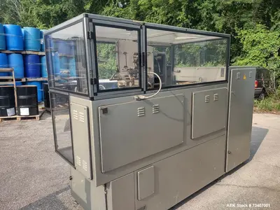 Used Enflex Model F14 Small Footprint Horizontal Form Fill Seal (HFFS) Pouch Machine with Towelette Feeder