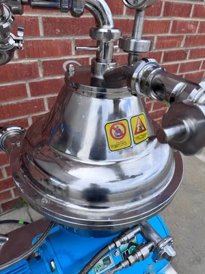 Alfa-Laval MAPX 205 sanitary separator skid, 316SS.