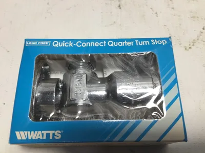 WATTS QUICK-CONNECT QUARTER TURN STOP (LF-QC 894A) 1/2in