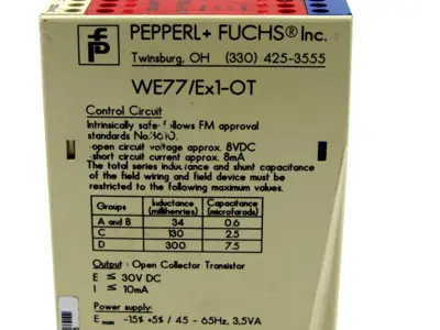 NEW PEPPERL+FUCHS WE77/EX1-OT SWITCH AMPLIFER WE77EX1OT