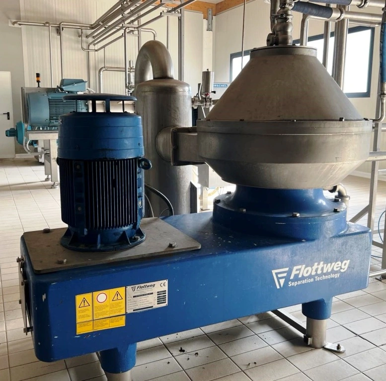 Flottweg AC 2000-410 juice clarifier centrifuge, 316SS.
