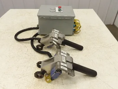 Air Hoist Tool Balancer 8-Button 2-Handle Pendant Control Panel Assembly