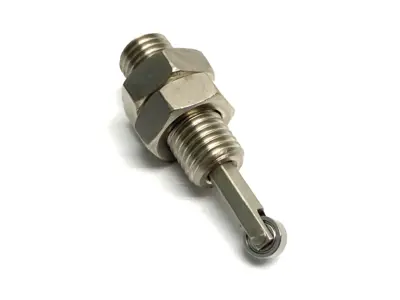 USED MISUMI THREADED ROLLER PLUNGER, PUSH-UP 10MM STROKE