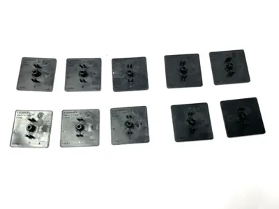 USED BOSCH END CAP COVER 60X60 BLACK LOT OF 10 SHELFWARE