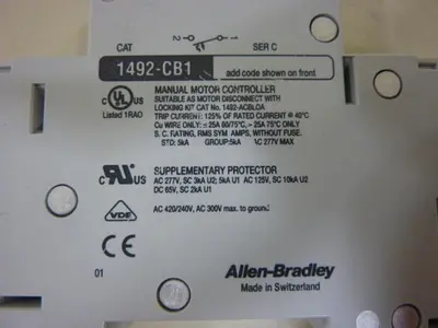 USED ALLEN BRADLEY 1492-CB1/G005 SER C