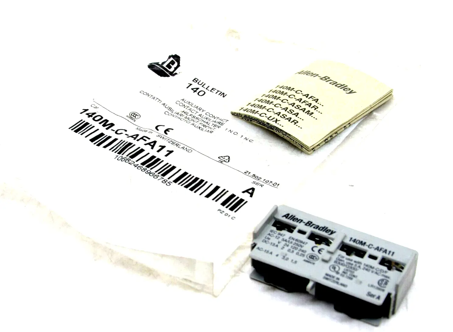 NEW ALLEN BRADLEY 140M-C-AFA11 AUXILIARY CONTACT 140MCAFA11