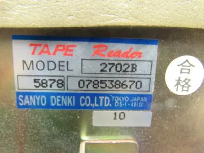 Sanyo 2702B Tape Reader From Okuma LC20-2ST