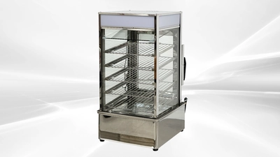 171-0420 15" Electric Bun Steamer Warmer Display Hot Case
